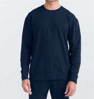 Saxx 3Six Five Crew Sweatshirt In Maritime Blue