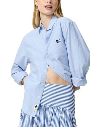 Rowing Blazers Poplin Pinstripe Top