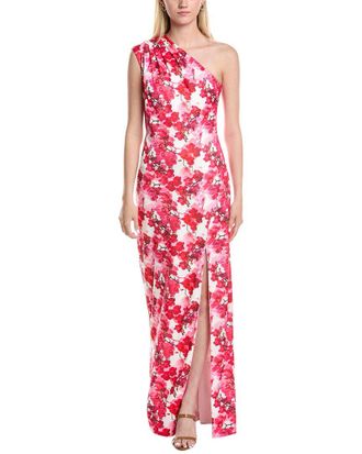 Rene Ruiz One-Shoulder Gown