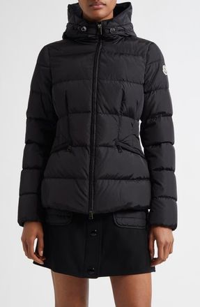 Moncler Avoce Hooded Down Jacket in Black/black at Nordstrom, Size 5