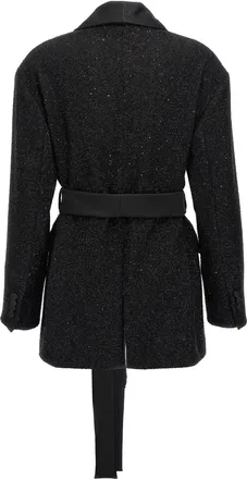 Max Mara Womens Black Viscose Blazer Clothing
