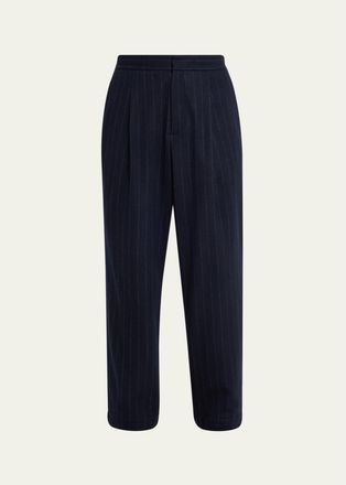 Sease Mens Brushed Jersey Wool-Cashmere Joggers