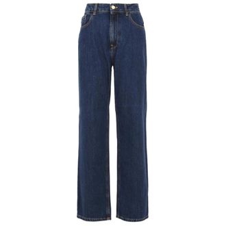 L'autre Chose Donkerblauwe Broek voor Dames - Dames - Regular Fit Jeans - Blauw - W28 - Denim - Jeans
