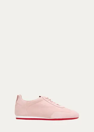 Christian Louboutin Eleonora Flex Suede Low-Top Sneakers