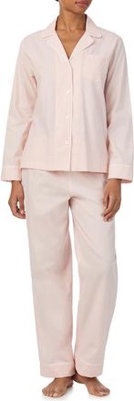 Lauren Ralph Lauren Cotton Pajamas in Blush at Nordstrom, Size Large