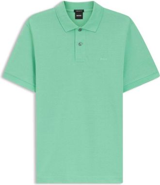 BOSS Pallas polo shirt in cotton piqu&eacute; with embroidered logo