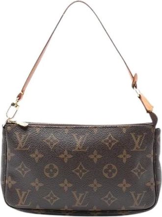 Louis Vuitton Pre-owned Shoulder Bags, female, Brown, Size: ONE SIZE Pre-owned Vintage Canvas Shoulder Bag