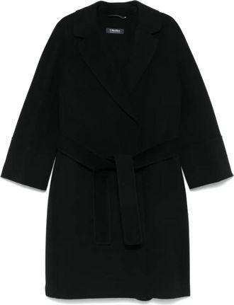 Max Mara Arona Jas - Dames - Jas met riem - Zwart - S - Wol - Jassen