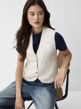 Twik Womens Plush knit vest