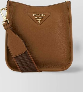 Prada textured leather crossbody bag
