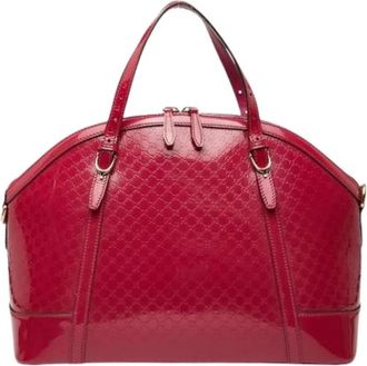 Gucci Pre-owned Handbags, female, Pink, Size: ONE SIZE Pre-owned Vintage Fabric Handbag