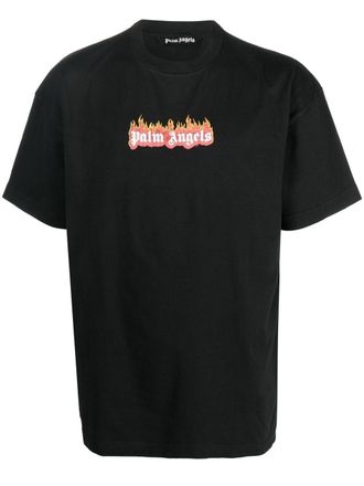 Palm Angels T-shirt con stampa - Nero