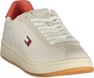 Tommy Hilfiger Logo-Detail Lace-Up Sneaker - Beige