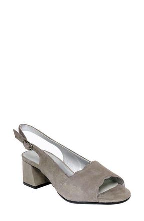 David Tate Dale Slingback Sandal in Gray Suede at Nordstrom, Size 10.5