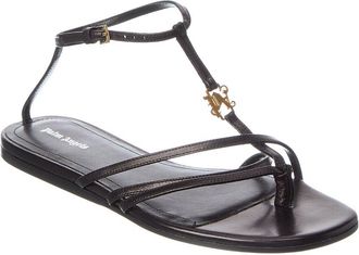 Palm Angels Lategram Leather Sandal