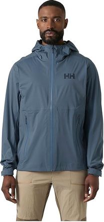 Helly Hansen Rain Jacket Mens Clothing Washed Navy 1 : 2XL, Polyester