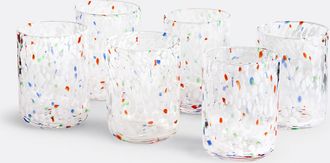 La Redoute Interieurs Set van 6 gespikkelde glazen, Dotio