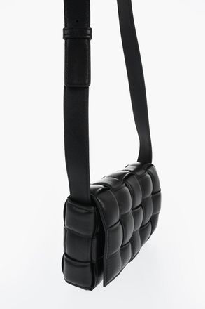 Bottega Veneta Woven Leather Shoulder Bag with Iconic Buckle Bottega Veneta