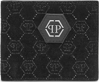 Philipp Plein Portafoglio con strass - Nero