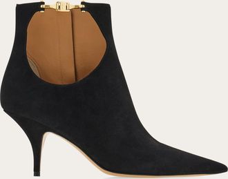 Ferragamo Donna Stivaletto con cut out Nero Taglia 35.5