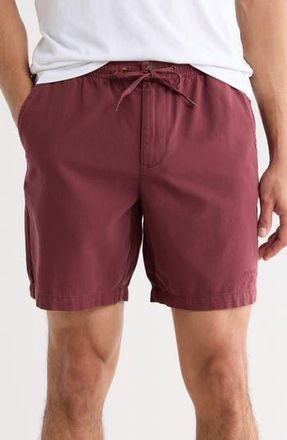 Barbour Relaxed Fit Cotton Oxford Cloth Drawstring Chino Shorts in Burnt Heather at Nordstrom Rack, Size X-Large