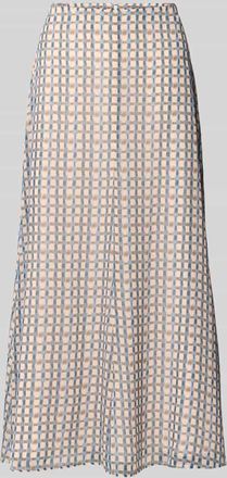 Jake*s Midirock im Allover-Look in Ecru, Gr&ouml;&szlig;e 32