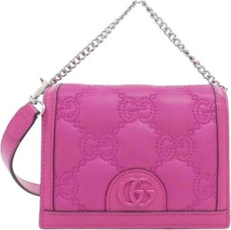 Gucci Pre-owned Mini Nylon Shoulder Bag - Dames - Vintage Mini Tas - Roze - ONE Size - Nylon - Vintage