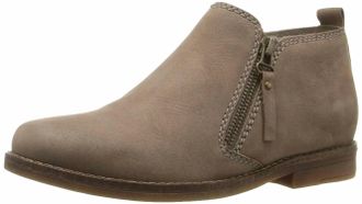 Hush Puppies Womens Mazin Cayto Zip Up Casual Bootie In Taupe