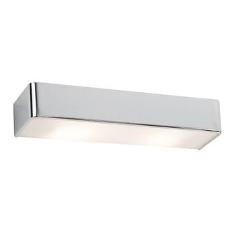 Netlighting Rodan 40cm Flush Wall Lamp Chrome in Silver