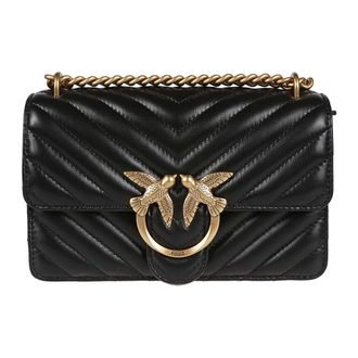 Pinko Pinko, Tassen, Dames, Zwart, ONE Size, Love One Mini Simply Bag