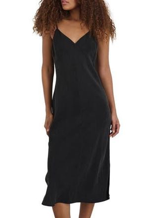 Alex Mill Carly Cupro Blend Slipdress in Rich Black at Nordstrom Rack, Size X-Small