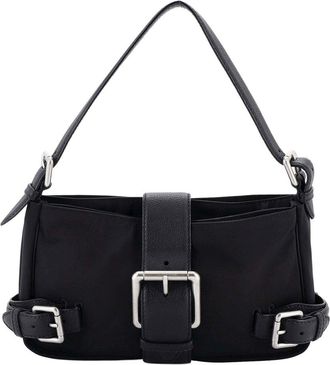 Bottega Veneta Buckle Shoulder Bag With Leather (Authentic Pre-Loved)