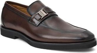 Bruno Magli Roma Bit Loafer in Dark Brown Calf at Nordstrom, Size 11.5