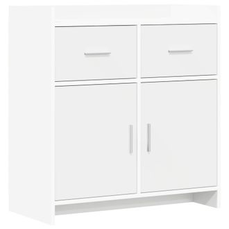 vidaXL Aparador Blanco 75 X 36 X 80 Cm Madera De Ingenier&iacute;a Vidaxl