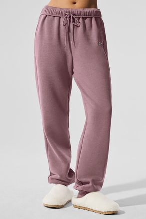 Alo | Accolade Sweatpant in Smoky Quartz Brown, Size: Medium