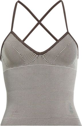 Free People FP Movement Perfectly Plated Rib Tank in Chocolate at Nordstrom, Size X-Small