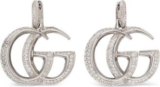 Gucci GG Marmont Crystal-embellished Earrings