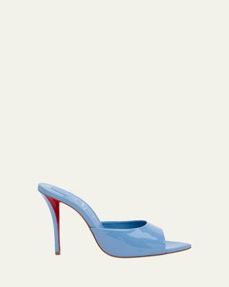 Christian Louboutin 100mm Miss Z Leather Mule Sandals