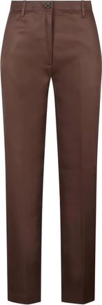 Nine In The Morning straight-leg trousers - Brown
