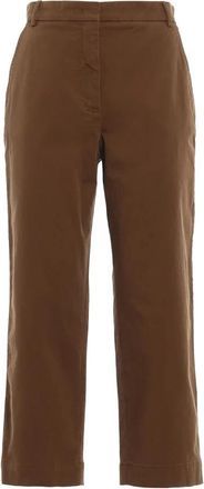 Max Mara Abetone Straight Broek - Dames - Straight fit broeken - Bruin - L - Broeken