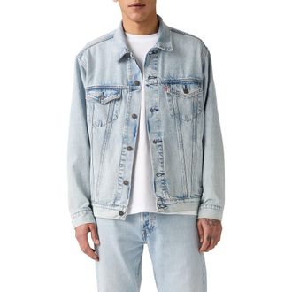 Levi's Relaxed Fit Denim Trucker Jacket in Brightside Trucker at Nordstrom, Size Xx-Large