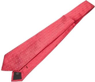 Celine Pre-owned Accessories, male, Red, Size: ONE SIZE Pre-owned Silk home-office