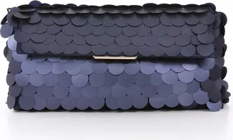 Badgley Mischka Kit Payette Sequin Envelope Clutch in Multi Navy at Nordstrom, Size Small