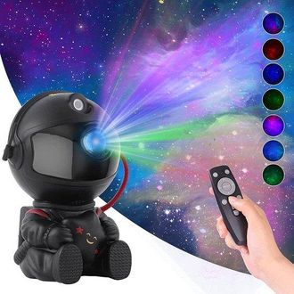 OEM Proyector De Estrellas De Astronauta Negro Para Sentarse Coj&iacute;n Galaxia Luz Nocturna