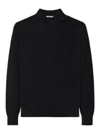 Lardini Wool And Cashmere Blend Polo Shirt