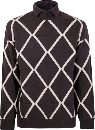 Emporio Armani Heren, Truien, Bruin, Maat: XS Wol