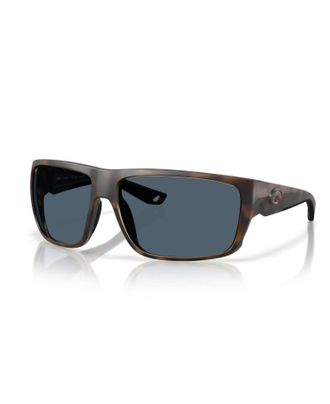 Costa Mens Fly Line Polarized Sunglasses In Matte Tortoise Gray