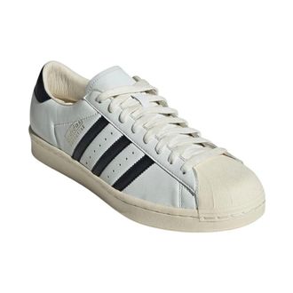 adidas Zapatillas Superstar Vintage de Cuero de Ca&ntilde;a Baja - Shoes - Mujer - Beige - 37 1/2 EU