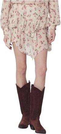 Isabel Marant Short Skirts, female, Multicolor, Size: 2XS Isabel Marant Etoile Skirts Beige