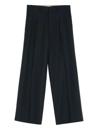Christophe Lemaire pleated trousers - Blue